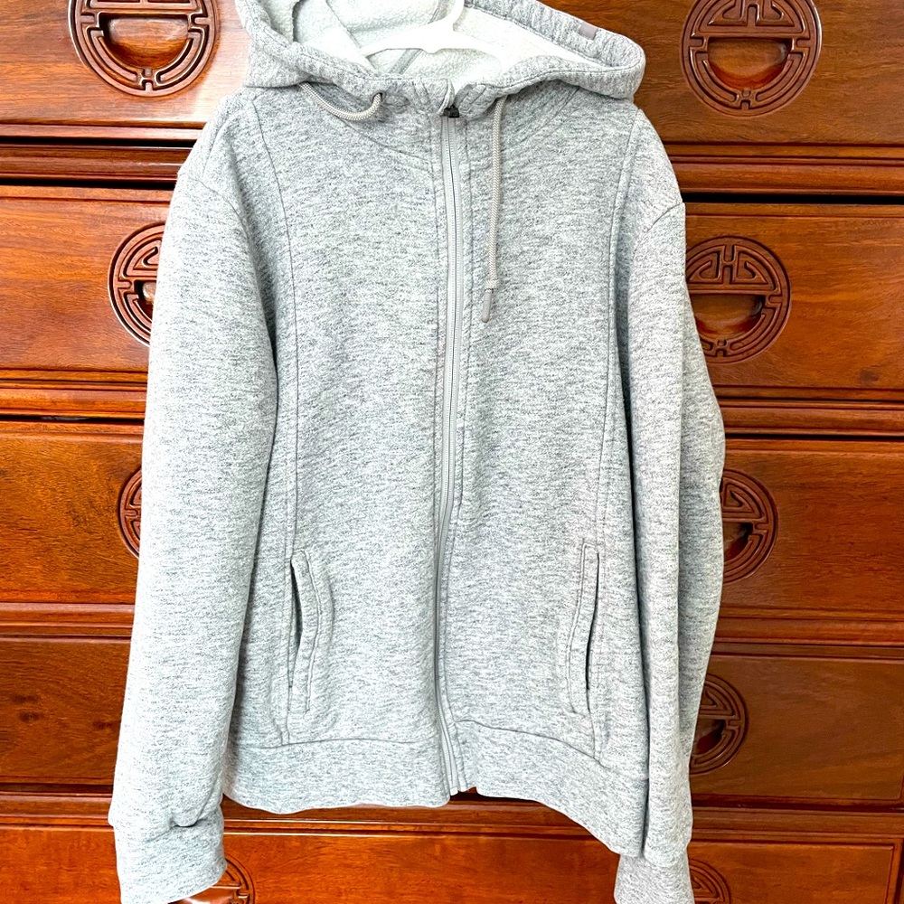 SOLD Heather Grey Figs Essential Hoodie 2.0